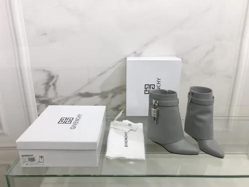 Givenchy Womens Shoes Boots Fashion Type Luxury Brand GIVENCHY BOOTS IN LEATHER with Original Box