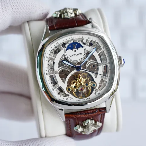Cartier Mens Watch Luxury Brand Design Fashion Type with Original Box