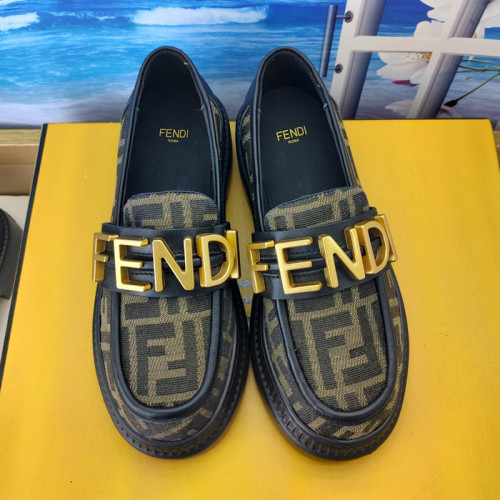 Fendi Womens Shoes Fashion Luxury Brand Fendi Fendigraphy Loafers with Original Box