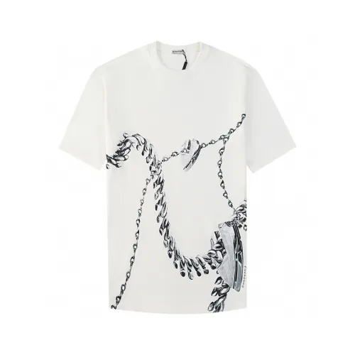 Burberry Luxury Brand Women Mens Short Sleeve T-Shirt Shield Hardware Cotton T-shirt   