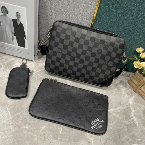Louis Vuitton Mens Shoulder Bags Luxury Brand Fashion Type Trio Messenger M21396 with Original Box  