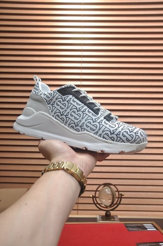 Burberry Men Shoes Fashion Sneakers Luxury Brand Vintage Cotton Sneaker with Original Box Whatsapp 