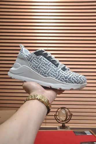 Burberry Men Shoes Fashion Sneakers Luxury Brand Vintage Cotton Sneaker with Original Box Whatsapp 