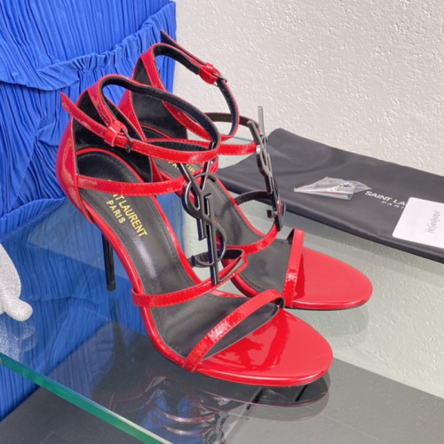 Saint Laurent YSL Womens Shoes Sandals Cassandra Monogram High Heel 10.5cm with Original Box