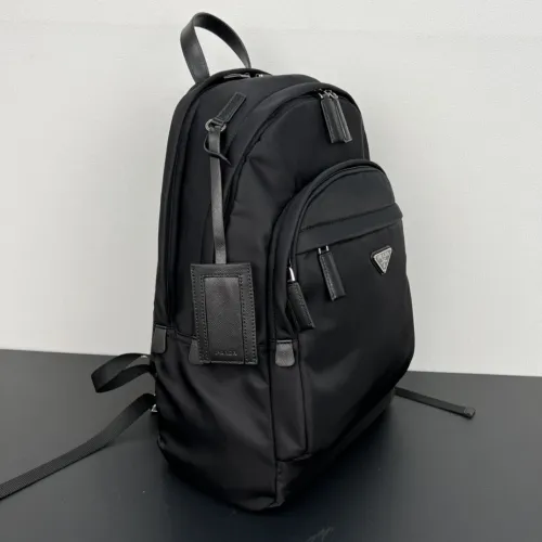 Prada Mens Womens Unisex Shoulder Bags Backpacks Re-Nylon and Saffiano leather backpack 2VZ048_2DMG_F0002_V_OOO without Original Box  