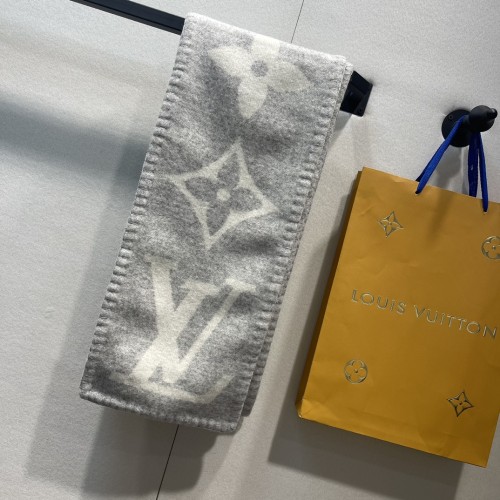 Louis Vuitton Scarves Men Womens Fashion Scarf with Original Box   