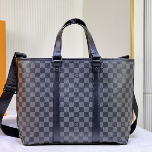 Louis Vuitton Womens Mens Bags Handbags Briefcase Luxury Brand Fashion Type Week-End Tote Monogram Macassar  