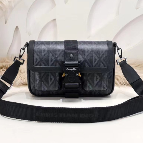 Dior Womens Mens Bag Saddle Bag Luxury Brand DIOR HIT THE ROAD BAG WITH STRAP with Original Box  