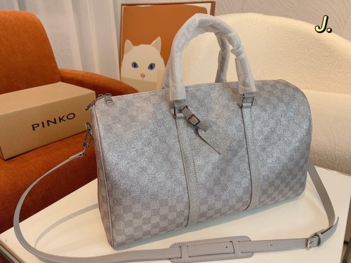 Louis Vuitton Womens and Mens Unisex Bags Luxury Brand LV Keepall Bandoulière 45 Fashion Design Travel Bag