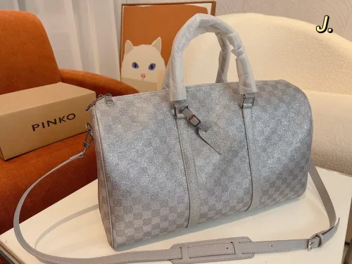Louis Vuitton Womens and Mens Unisex Bags Luxury Brand LV Keepall Bandoulière 45 Fashion Design Travel Bag