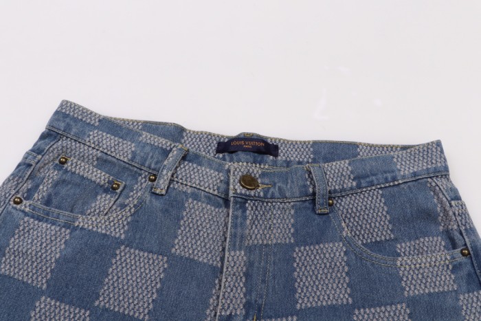 Louis Vuitton Luxury Brand Women Mens Pant Jeans   