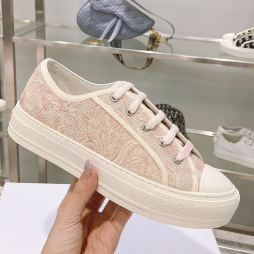 Dior Womens Shoes Fashion Sneakers WALK'N'DIOR SNEAKER Cotton Canvas Luxury Brand with Original Box Whatsapp 