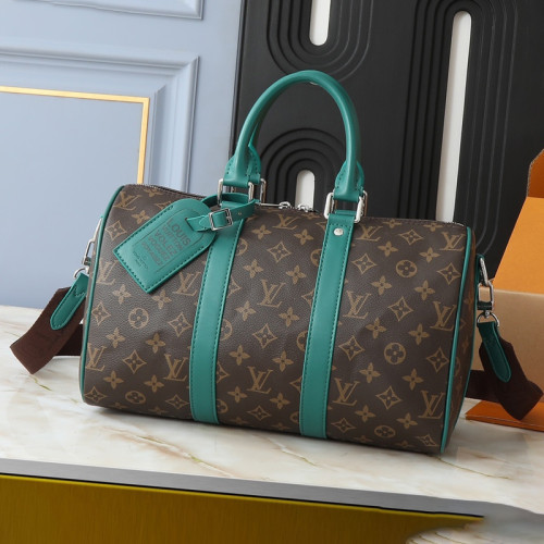 Louis Vuitton Womens and Mens Unisex Bags Luxury Brand LV Keepall Bandoulière 35 Fashion Design Travel Bag