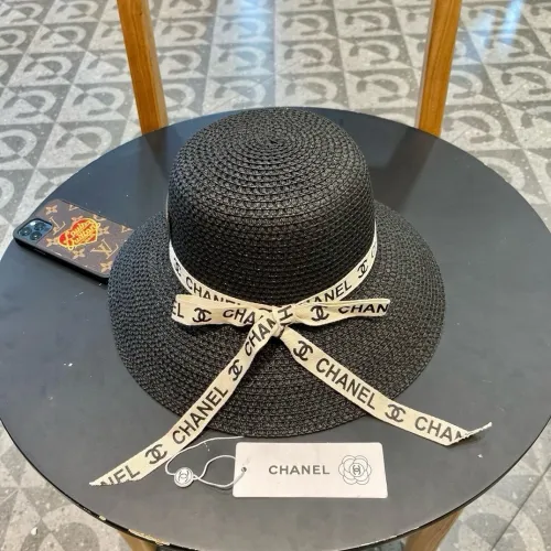 Chanel Womens Hats Luxury Brand Straw Hat Bucket Hat with Original Box  
