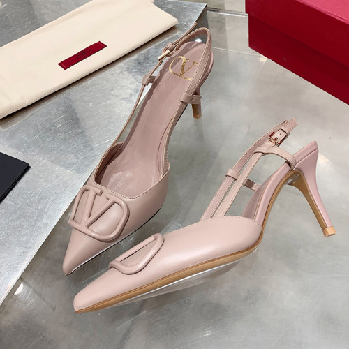 Valentino Garavani Women Fashion Shoes Pumps Luxury Brand Vlogo Signature Calfskin with Original Box 7cm Heel Whatsapp 