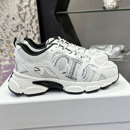 Dior Womens Shoes Sneakers Casual Luxury Brand Dior Chrono Sneaker Mesh with Leather-Effect Panels with Original Box KCK414TXX_S15U whatsapp 