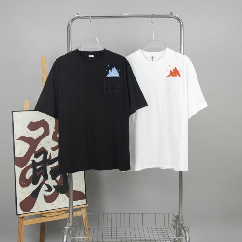 Loewe Luxury Brand Men Womens Short Sleeve T-Shirt   