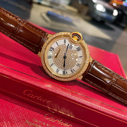 Cartier Womens Watch Luxury Brand Design Fashion Type with Original Box