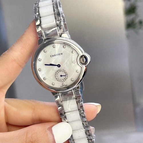 Cartier Womens Watch Luxury Brand Design Fashion Type with Original Box