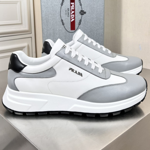 Prada Mens Shoes Casual Luxury Brand Breathable Sneakers with Original Box