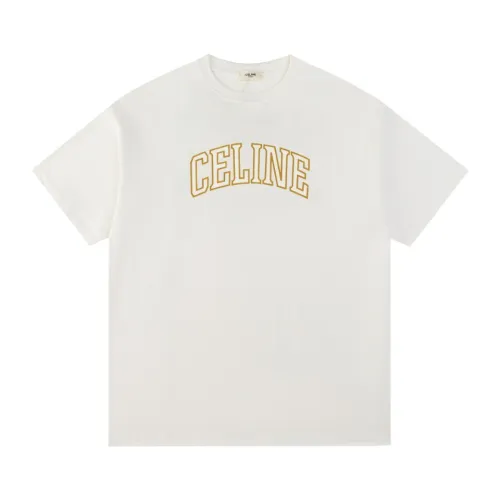 Celine Luxury Brand Women Mens Short Sleeve T-Shirt   