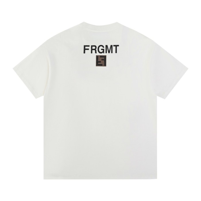 Fendi x Frgmt Luxury Brand Women Mens Short Sleeve T-Shirt   