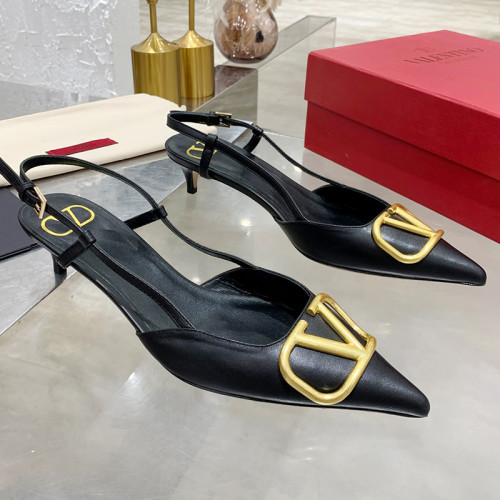 Valentino Garavani Women Fashion Shoes Pumps Luxury Brand Vlogo Signature Calfskin with Original Box 4cm Heel