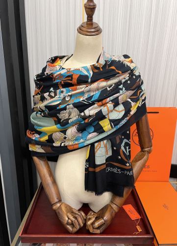 Hermes Scarves Womens Fashion Scarf Shawl 053
