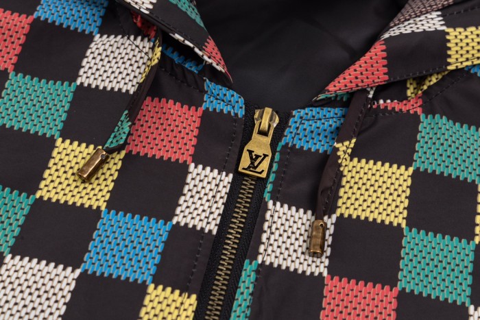 Louis Vuitton Men Womens Coat Jacket Luxury Brand Mens Zip Hoodie Jacket Top Quality   