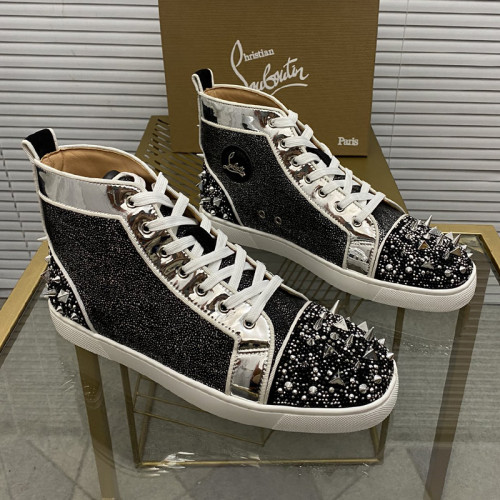 Christian Louboutin Mens Shoes Sneakers Luxury Brand Red Bottom Design Sports Footwears with Original Box