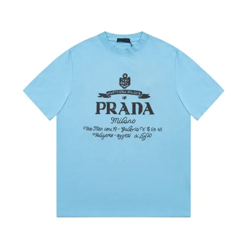 Prada Luxury Brand Women Mens Short Sleeve T-Shirt   