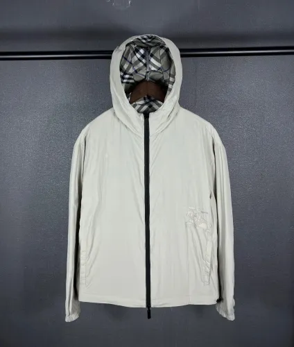 Burberry Women Mens Coat Hoodie Luxury Brand Mens Reversible Check Jacket 80872181 Top Quality   