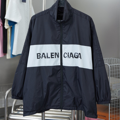 Balenciaga Men Womens Jackets Coat Luxury Brand Mens Jacket BALENCIAGA ZIP-UP JACKET IN BLACK Top Quality   