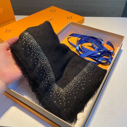 Louis Vuitton Scarves Womens Fashion Scarf with Original Box   