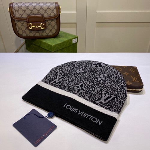 Louis Vuitton Womens Mens Cap Knit Hat Luxury Brand with Original Box  