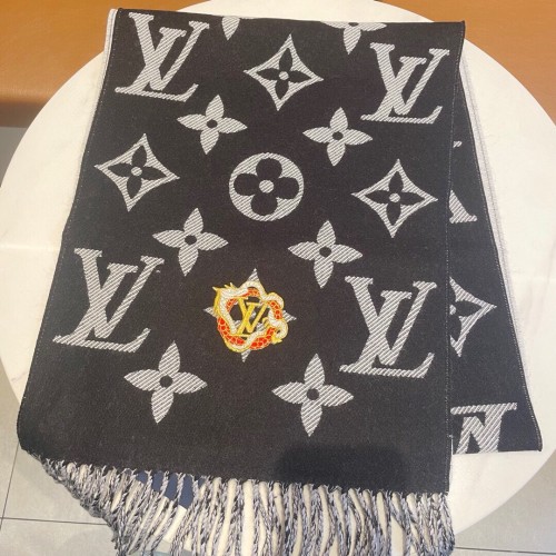 Louis Vuitton Scarves Men Womens Fashion Scarf with Original Box   
