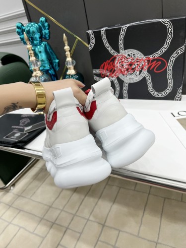 Versace Men Shoes Fashion Sneakers Luxury Brand with Original Box Top Quality Breathable Mens Sneakers Chain Reaction Multi-Color Rubber Suede  