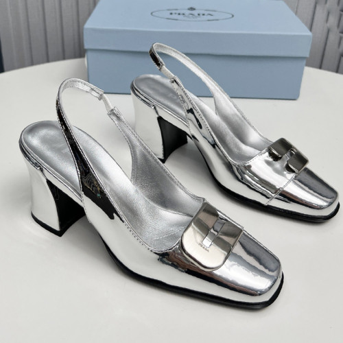 Prada Womens Shoes Sandals Casual Luxury Brand Pumps 8.5cm Heel with Original Box Whatsapp 
