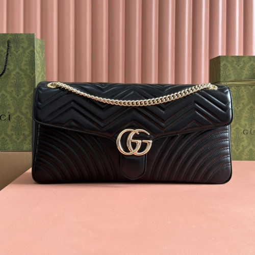 Gucci Womens Bags Shoulder Messenger Bag Luxury Brand GG MARMONT LARGE SHOULDER BAG with Original Box 788371 AADPJ 1000