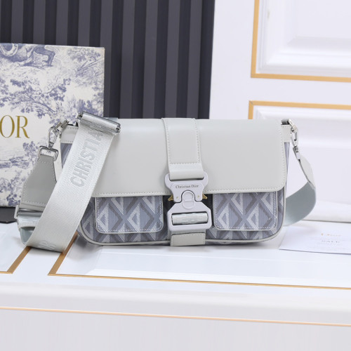 Dior Womens Mens Bags Shoulder Bags Luxury Brand Design Fashion Type DIOR HIT THE ROAD BAG WITH STRAP CD Diamond Canvas and Smooth Calfskin with Original Box 1ESME157CDP_H42E