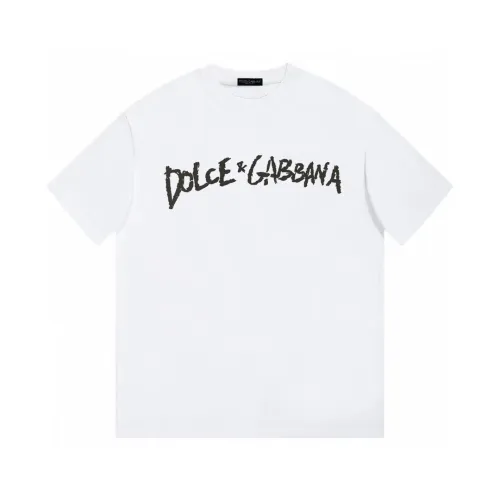 Dolce&Gabbana Luxury Brand Women Mens Short Sleeve T-Shirt   