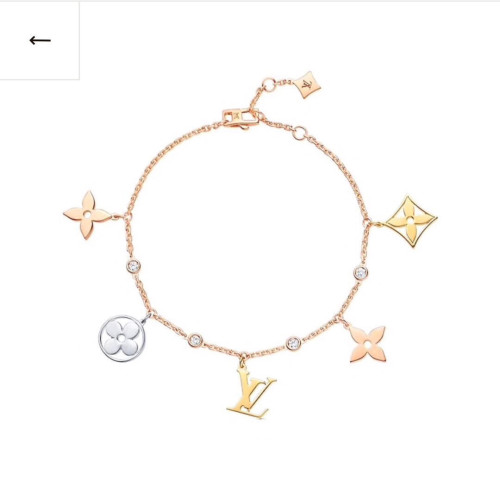 Louis Vuitton Luxury Womens Bracelet Idylle Blossom Charms Bracelet, 3 Golds And Diamonds Q95689