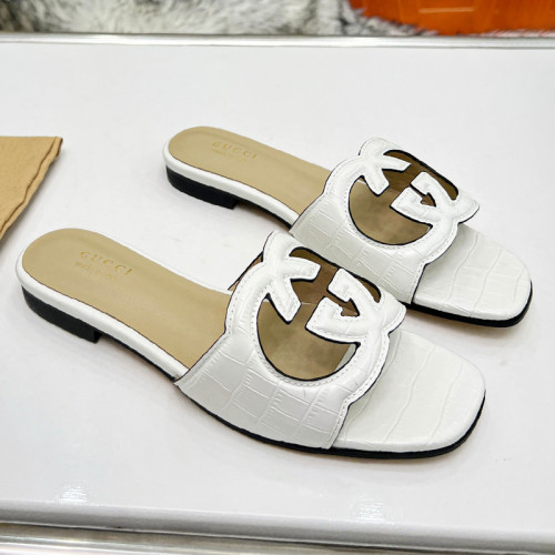 Gucci Womens Shoes Slippers Gucci WOMEN'S INTERLOCKING G CUT-OUT SANDAL Luxury Brand with Original Box 694451 US000 2535  