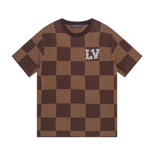 Louis Vuitton Luxury Brand Men Womens Short Sleeve T-Shirt   