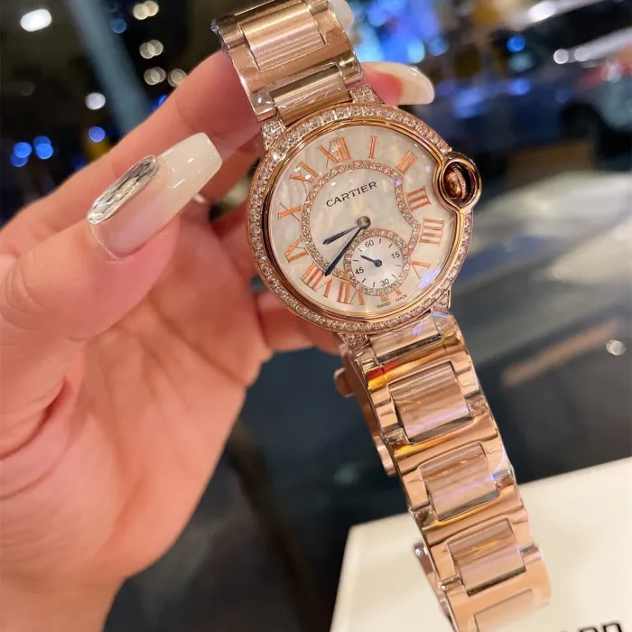 Cartier Womens Watch Luxury Brand Design Fashion Type with Original Box
