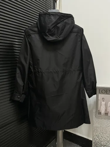 Prada Womens Trench Coat Jacket Luxury Brand Womens Jackets Top Quality   