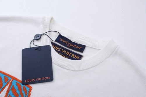 Louis Vuitton Luxury Brand Men Womens Short Sleeve T-Shirt Short-Sleeved Cotton Crewneck 1ABJ8F   