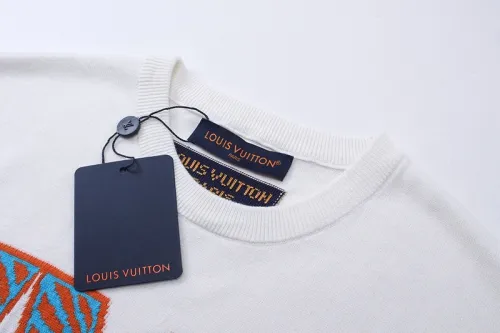 Louis Vuitton Luxury Brand Men Womens Short Sleeve T-Shirt Short-Sleeved Cotton Crewneck 1ABJ8F   