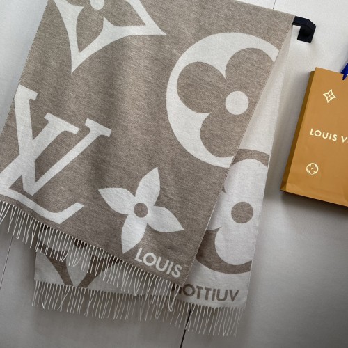 Louis Vuitton Scarves Men Womens Fashion Scarf with Original Box   