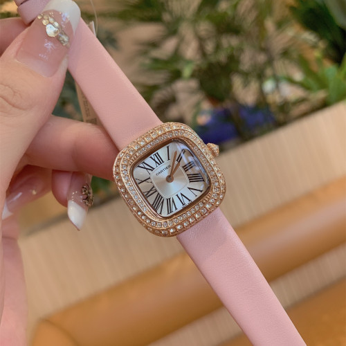 Cartier Womens Watch Luxury Brand Design Fashion Type with Original Box COUSSIN DE CARTIER